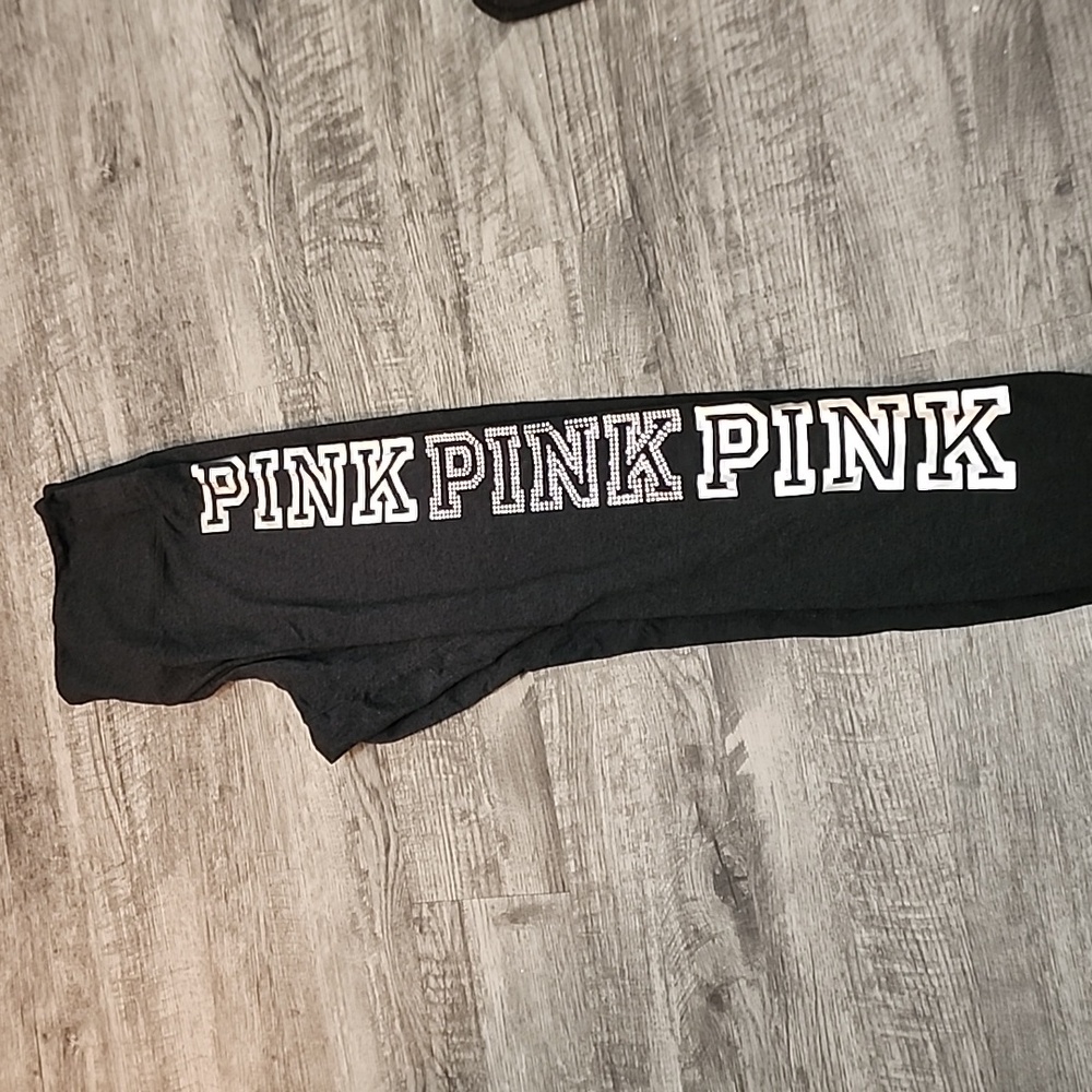 Grey LOVE PINK XL Leggings